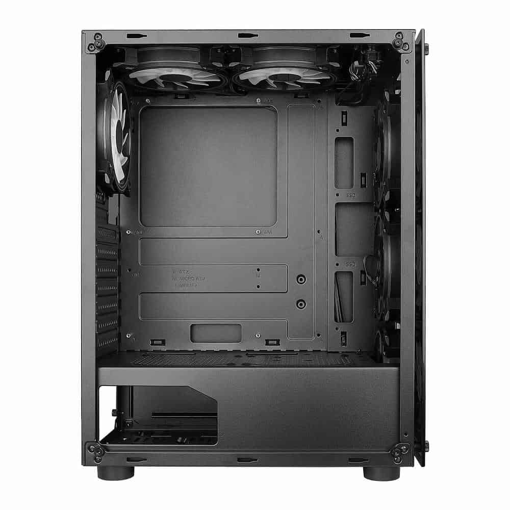 (image for) CiT Mirage F6 Black Mid Tower Tempered Glass PC Gaming Case